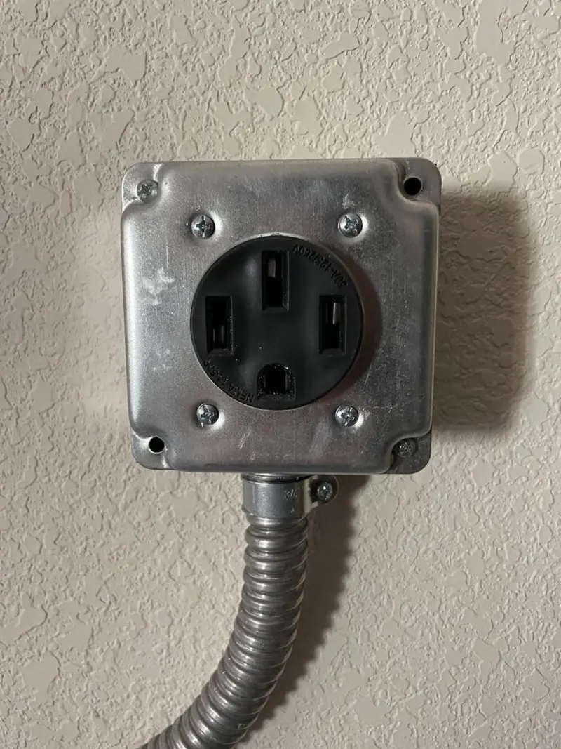 NEMA 14-50 outlet installed for Smart Home Electrical in Walker